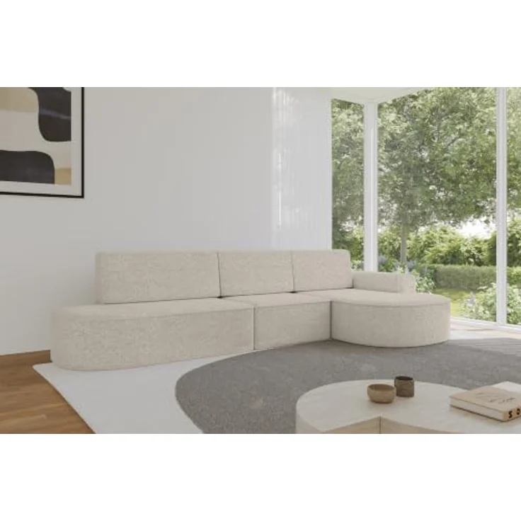 ALTDECOR Ecksofa MARI L2-S, L-Form Couch mit Schlaffunktion und Bettkasten, modern und stabil, grau – Bild 4