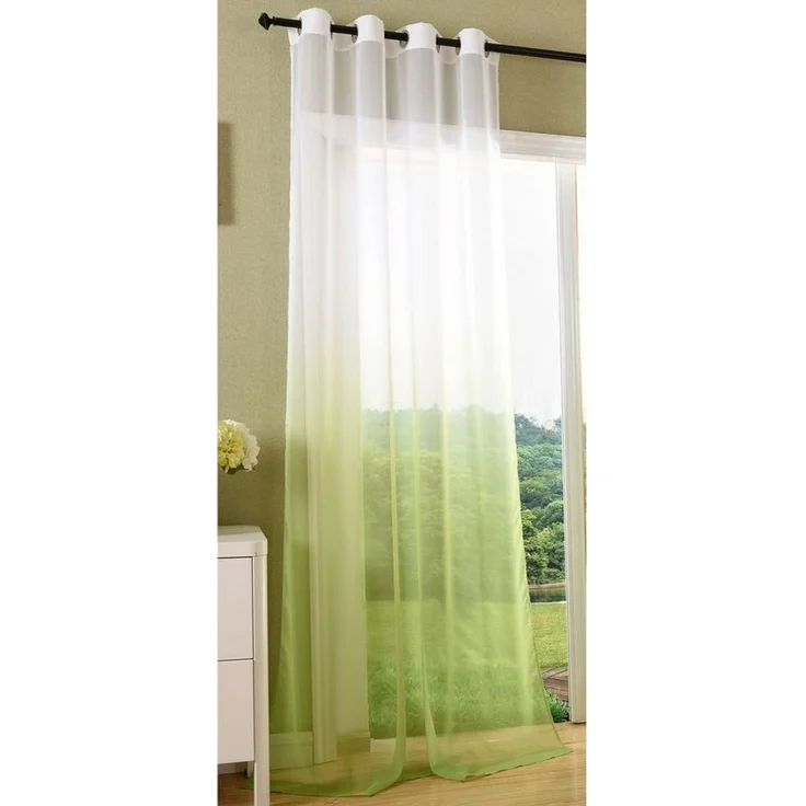 Gardinenbox Gardine (1 St), Ösen, transparent, Voile, Vorhang Farbverlauf Voile 20420 – Bild 1