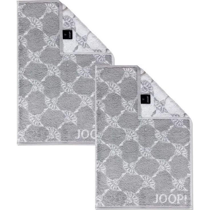 2 Stück Joop! Gästetuch Cornflower 1611-76 Silber 30x50 – Bild 3