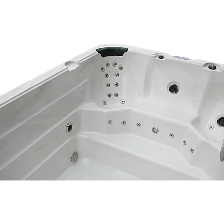 XXXL Luxus-LED Swim Spa, 400 x 230 cm, Whirlpool mit Gegenstromanlage, Outdoor-Schwimmbecken – Bild 5