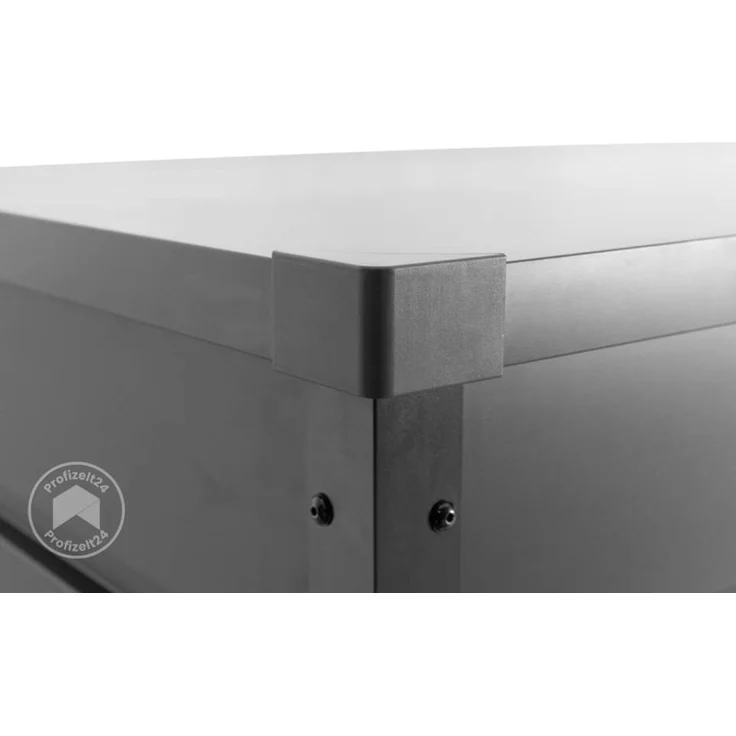 GFP Primeyard Gartenbox 102x61x61 cm Aufbewahrungsbox Auflagenbox Gartentruhe Metall Anthrazit – Bild 2