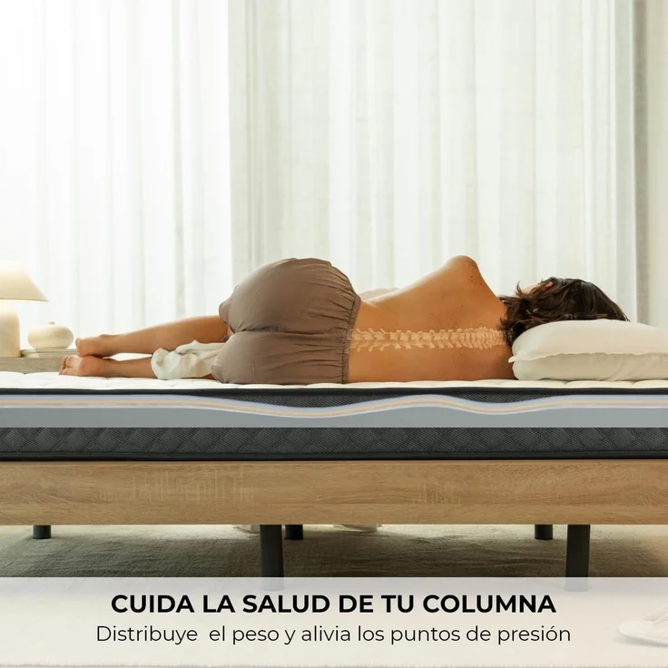 Don descanso Mulhacen Matratze für Nestbett, Memory-Schaum, 120x190 cm – Bild 6