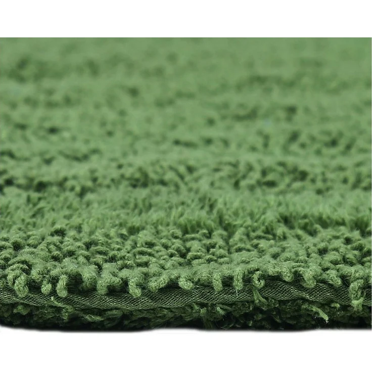 Homescapes Badematte Runde Battematte farngrün 80 cm aus 100% Baumwolle, Höhe 20 mm, Baumwolle, rund, Φ 80 cm – Bild 4