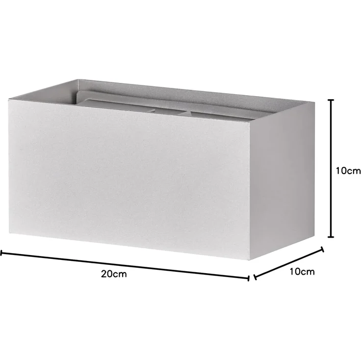 Fischer & Honsel 30518 LED Außenwandleuchte Wallo silberfarben IP44 3000K – Bild 4