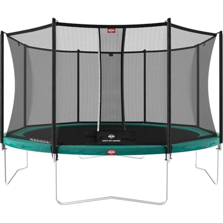 Berg Trampolin Favorit 430 cm, inkl. Sicherheitsnetz Comfort, grün, max. Benutzergewicht 120 kg, wetterbeständig – Bild 1