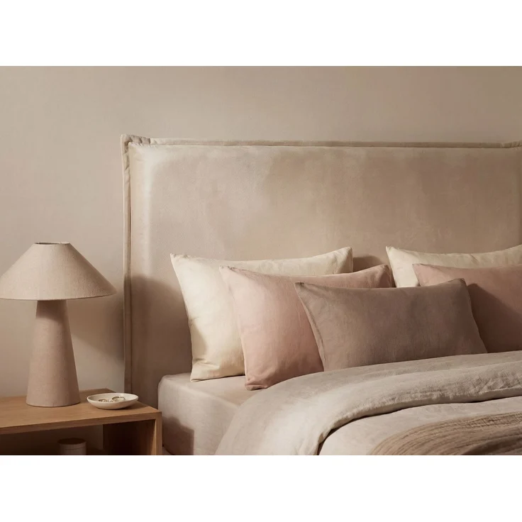 Micadoni Monica Polster-Kopfteil Chenille Eden Dunkelbeige 200x120 – Bild 3