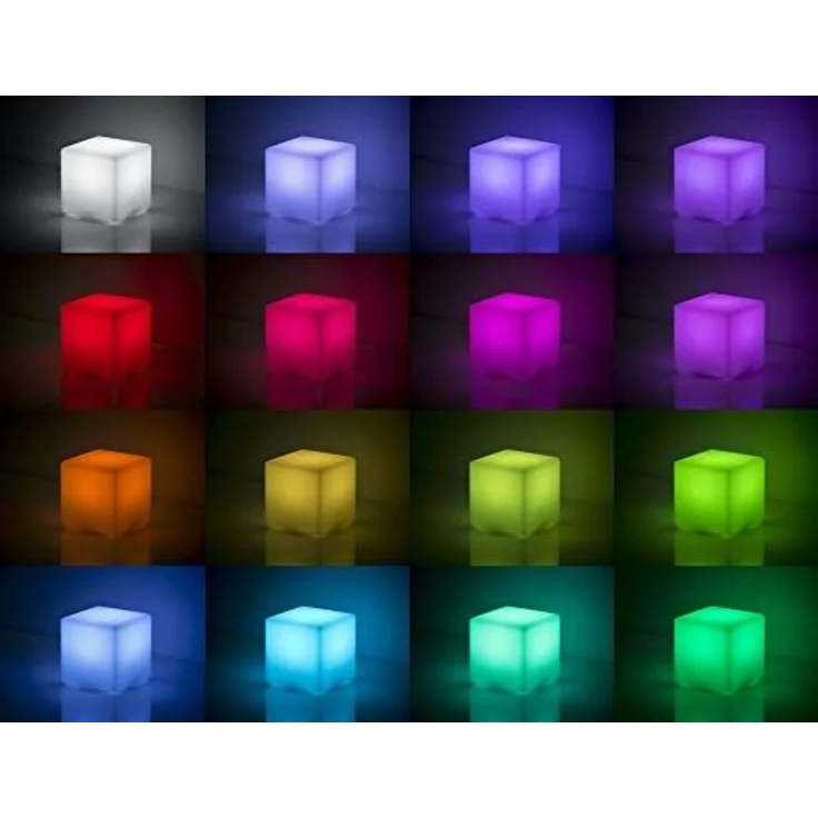 PRECORN LED Würfel LED Leucht Würfel Licht USB Garten Dekoration Cube Beleuchtung – Bild 6