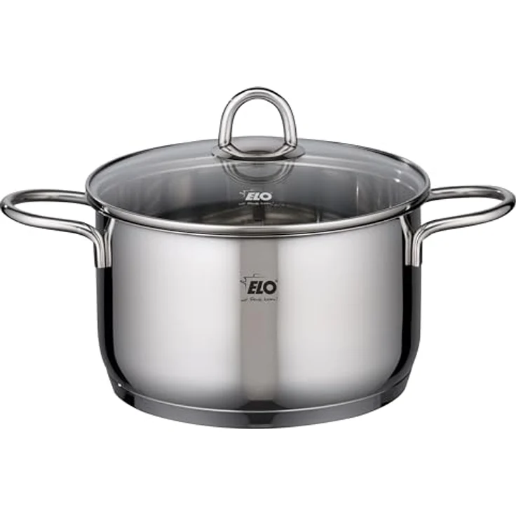 Elo Topf-Set Rubin, Edelstahl 18/10 (Set, 9-tlg, Bratentopf 20cm, Fleischtopf 16/20cm, Kasserolle 16cm, Gemüsetopf24 cm), Induktion – Bild 5