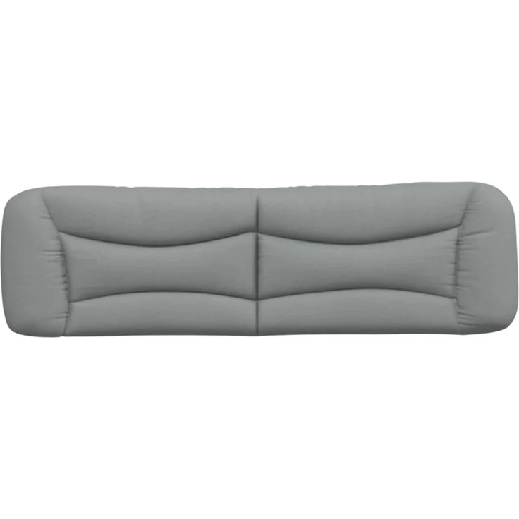 vidaXL Kopfteil-Kissen Hellgrau 180 cm Stoff 374600 – Bild 5