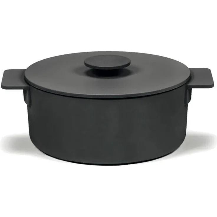 SERAX Topf S Surface Black, Inhalt: 2 Liter, Länge: 260 mm, Breite: 200 mm