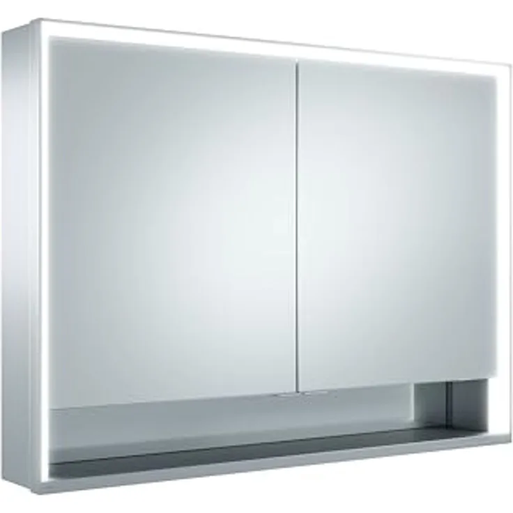 Keuco Royal Lumos Spiegelschrank 14304, 2 Drehtüren, Wandvorbau, 1000mm - 14304171301