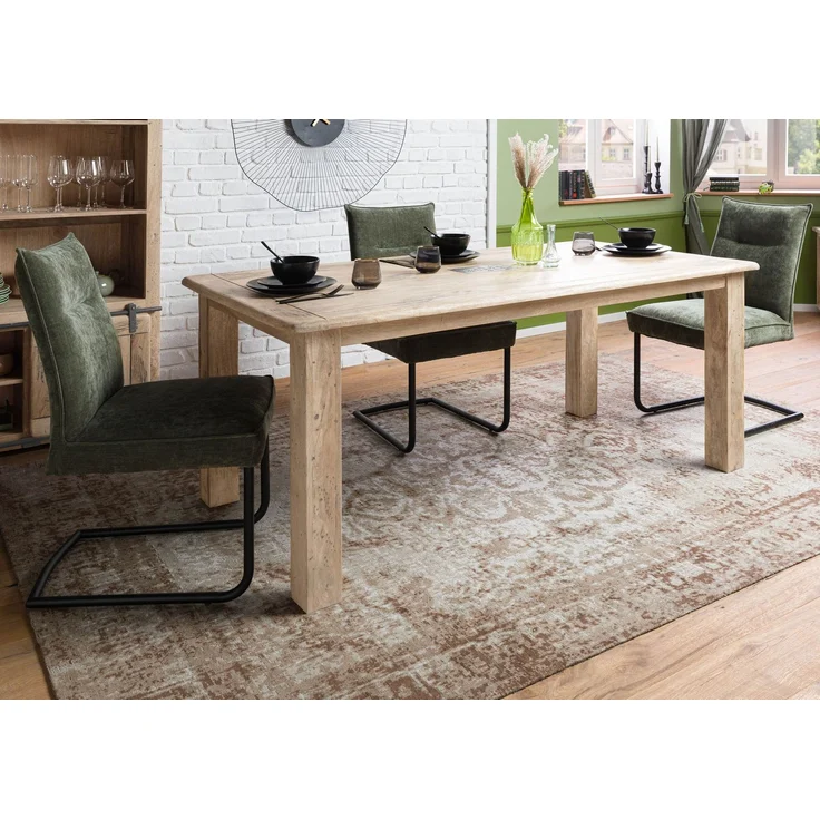 Esstisch Mango 200x100x76 beige lackiert RAILWAY – Bild 9