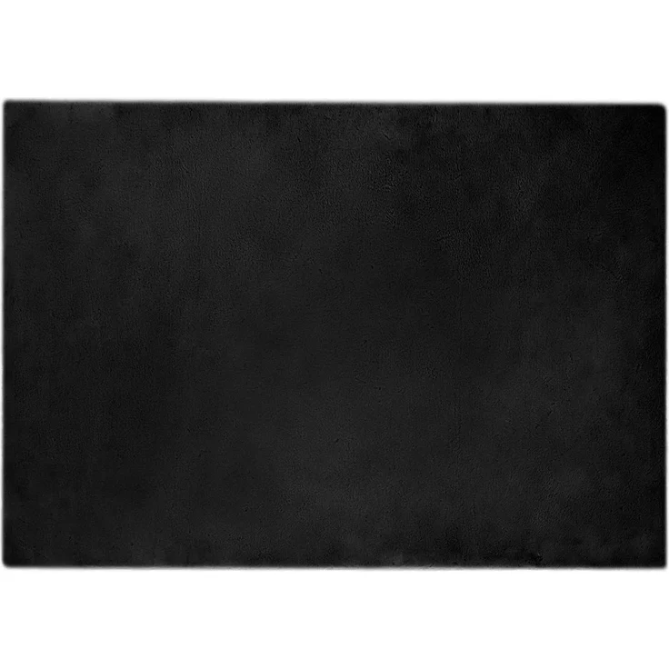 vidaXL Rutschfester Kunstfellteppich Olite Schwarz 140 x 200 cm 42021725 – Bild 1