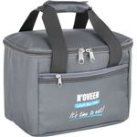 Thermotasche für Lunchbox | Tragbare Picknicktasche | Grau | 16x23x16cm