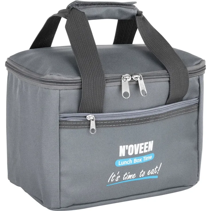 Thermotasche für Lunchbox | Tragbare Picknicktasche | Grau | 16x23x16cm