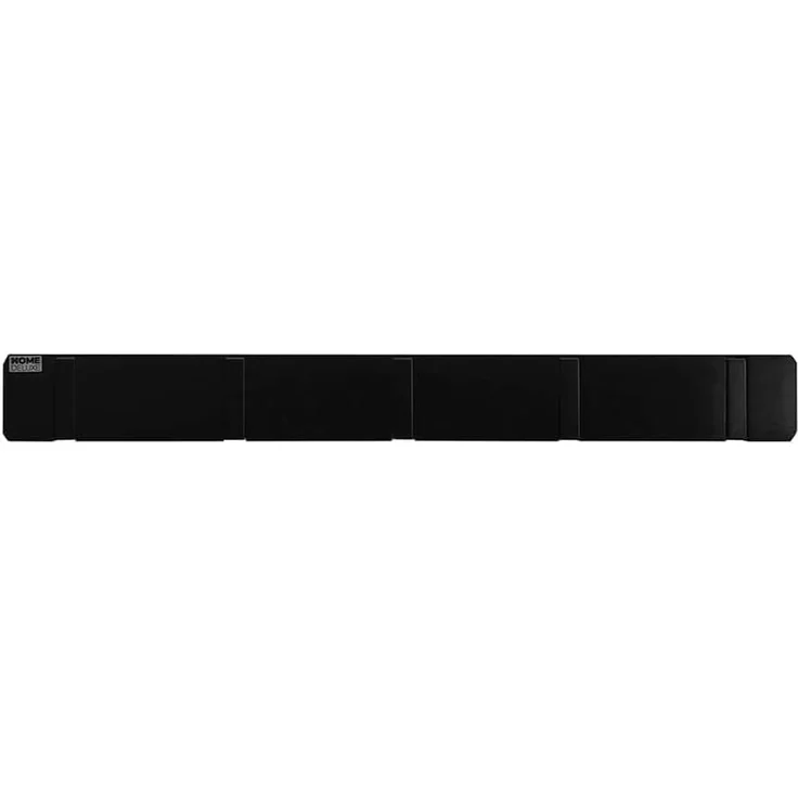 Home Deluxe Garderobenleiste HOOK - Schwarz, Bambus Holz / Zinklegierter Stahl, 2 x5,5 x50 cm – Bild 7