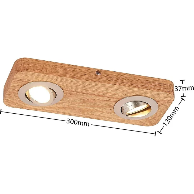 Lindby Deckenleuchten Mikari, 2 x 4,2 W LED, warmweiß – Bild 5