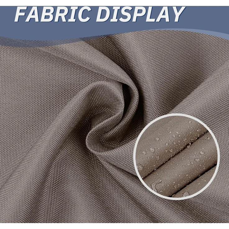 HENG FENG Balkon Sichtschutz 75x300 cm,160g/㎡ PES UV-Schutz Balkonverkleidung, Balkonabdeckung Wetterfest, mit Kabelbindern, Taupe – Bild 2