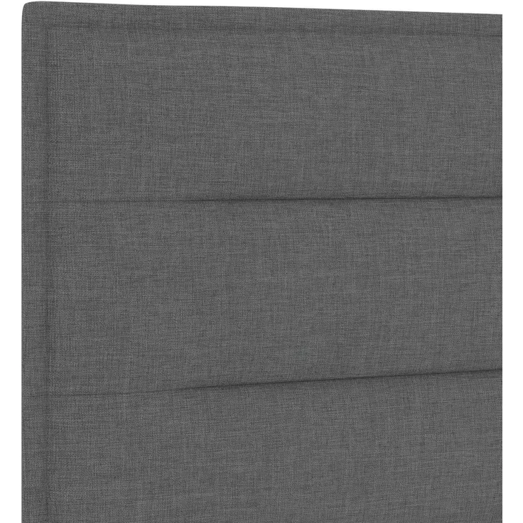 vidaXL Ottoman-Bett mit Matratze und LED Dunkelgrau 180 x 200 cm Stoff 3458417 – Bild 11