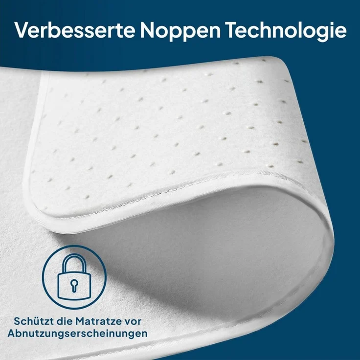 Matratzenschoner Lattenrost Auflage Oeko-TEX zertifizierter Lattenrost Matratzenschoner Blumtal, mit Anti-Rutsch-Schicht – Bild 2