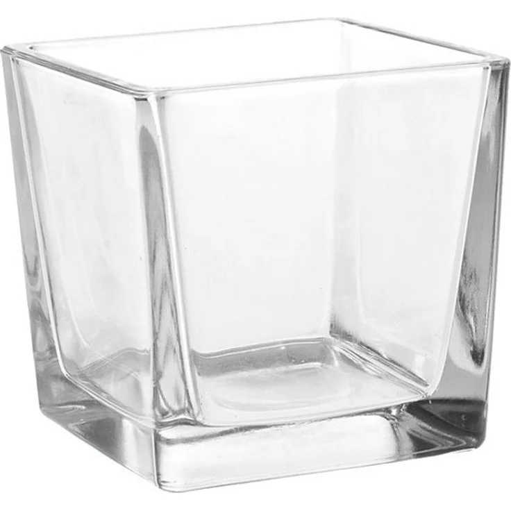 matches21 HOME & HOBBY Blumentopf Glastopf Quader Pflanztopf Würfel dickes Glas klar 8x8x8 cm (1 St) – Bild 4