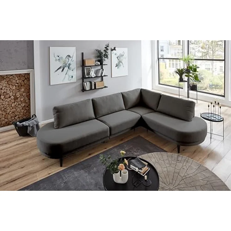 ATLANTIC home collection Ecksofa Ronny, BxTxH: 279 x 113 x 82 cm, Ecke wahlweise re/li montierbar – Bild 2