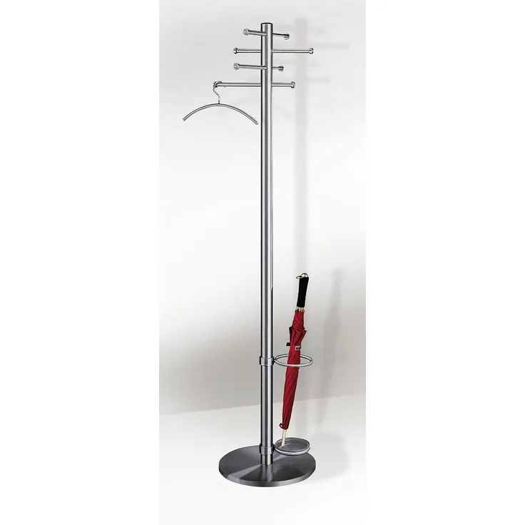 Garderobenständer Arte 180cm (Optional mit Schirmhalter und Tropfmulde)