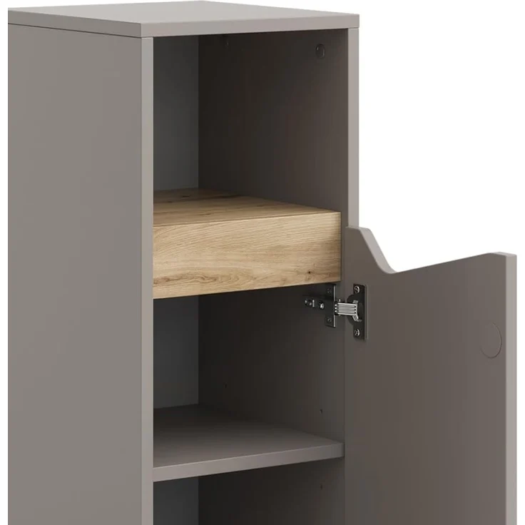 Midischrank Marelle Greige 30 x 74.5 cm mit Tür und offenem Fach Vicco – Bild 6