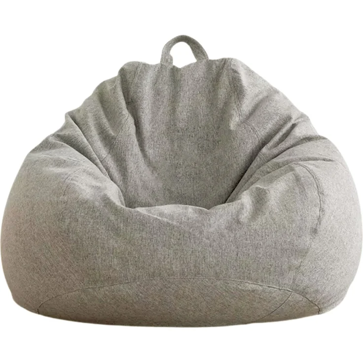 AD.CON Sitzsack mit Füllung, Hellgrau, 70 x 80 x 50 120L, Styropor-Regranulat – Bild 9