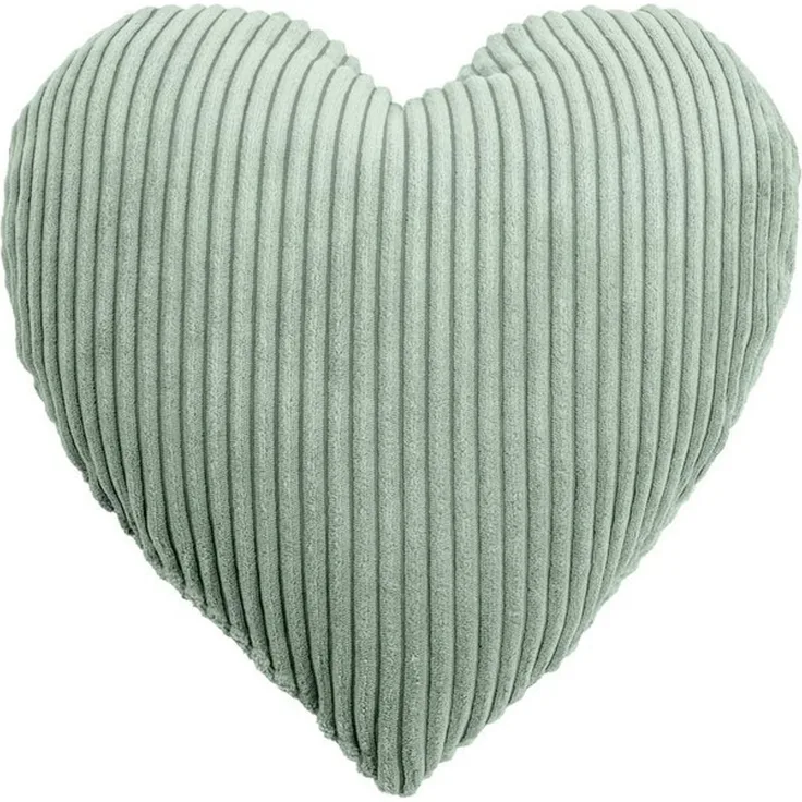 Magma Heimtex Dekokissen SHARA Herzkissen, Kuscheliges Herzkissen mit Cord-Charme