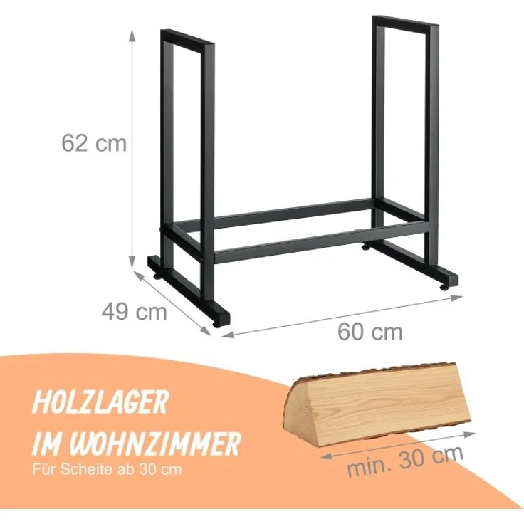 Modernes Kaminholzregal aus Metall 10051697_46 – Bild 4