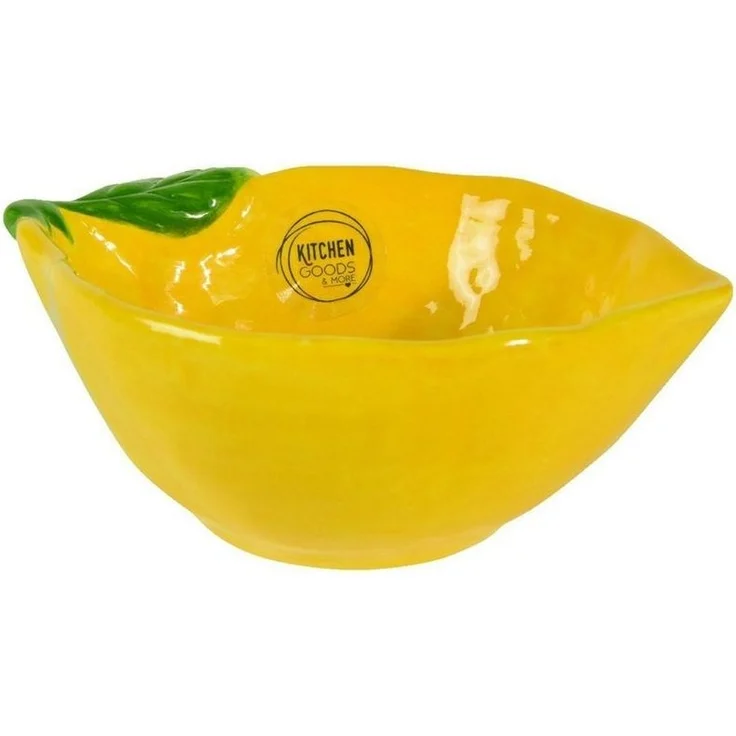 Kaemingk Schale CITRI, B 16 cm, Gelb, Grün, Dolomit, (1-tlg), in Zitronenform – Bild 5