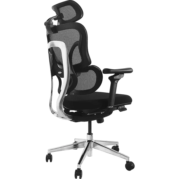 Equip Ergonomischer Premium-Bürostuhl mit Kopfstütze und Armlehnen, Schwarz – Bild 2