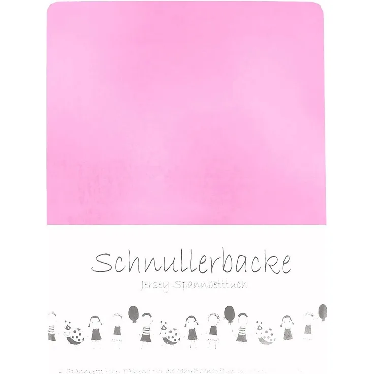 2er Set Baby Jersey Spannbetttuch Schnullerbacke 60/120x70/140 cm blütenrosa