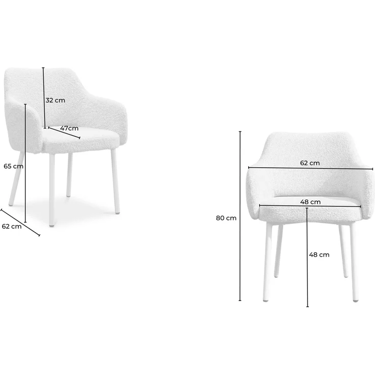 KAWOLA Gartenmöbel Set AMUR 7-tlg. Aluminium cremefarben x x cm – Bild 8