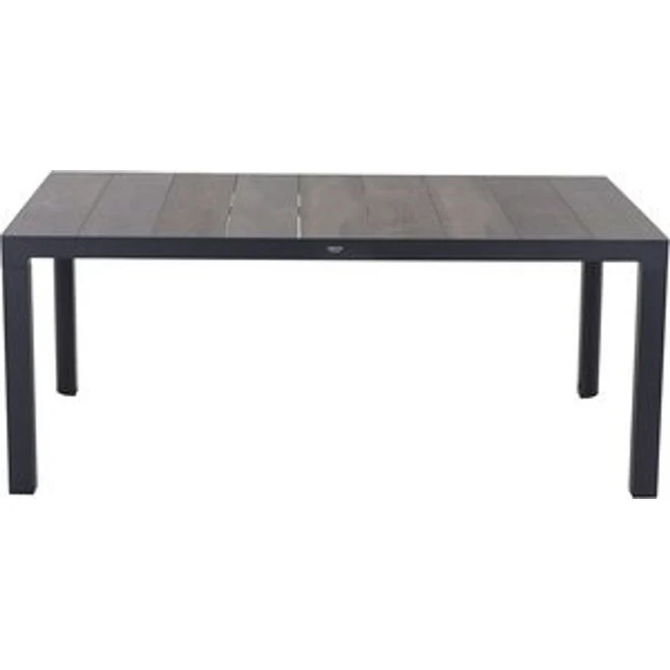 Siena Garden Silva Tisch 180 x 100 cm matt anthrazit / washed grey – Bild 6