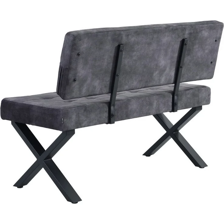 B&D home Essbank KAREN (1-St), gepolstert, Metallgestell, mit oder ohne Rückenlehne, in 120/140/160cm – Bild 2