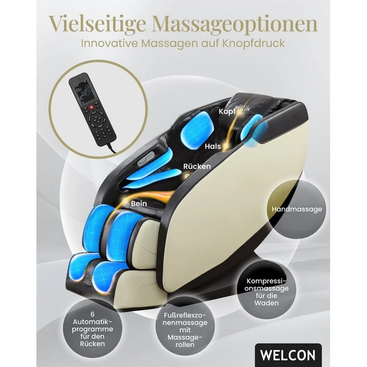 WELCON Massagesessel Massagesessel WELCON PRESTIGE II mit Wärmefunktion – Bild 3