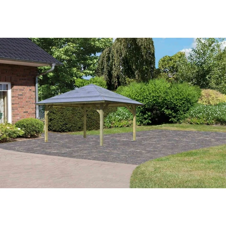 Karibu Pavillon Carport Classic Kirn 1 – Bild 2