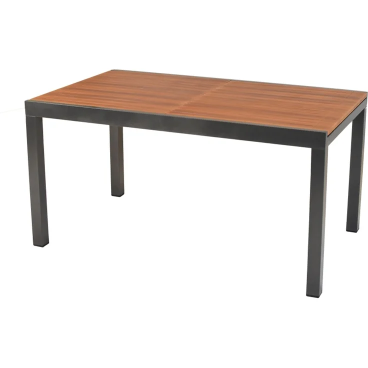 Thasos Gartenmöbel Set 7tlg, 6 Klappsessel, Ausziehtisch 150 (200 ) x 90 cm, Aluminium – Bild 7