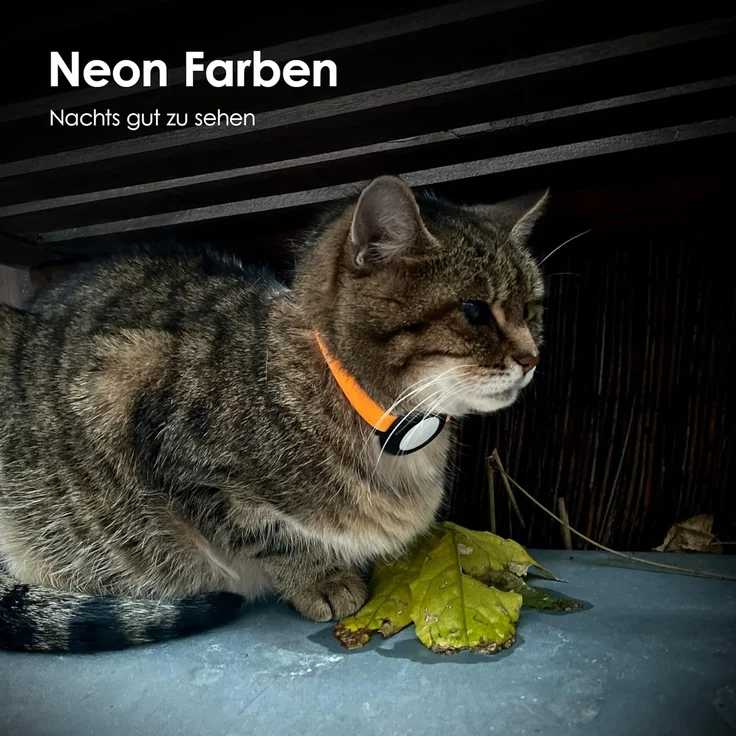 LucyBalu Katzen-Halsband NEMO für den AirTag als Katzentracker, Silikon, Sicherheitsverschluss – Bild 8