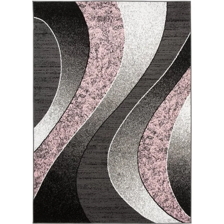 Mazovia Designteppich Modern Teppich Kurzflor Wohnzimmerteppich Robust und pflegeleicht GRAU, 80 x 150 cm, Fußbodenheizung,Allergiker geeignet,Farbecht,Pflegeleicht,Geometrisch – Bild 4