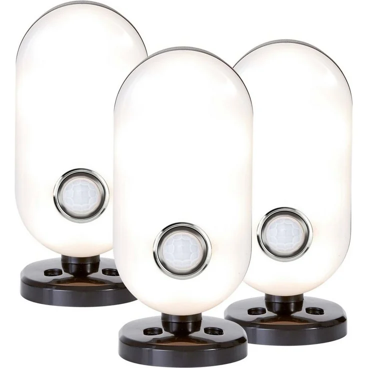 Northpoint LED Wandleuchte LED Leuchte Bewegungsmelder 3er-Set 50lm 4000K IP44 Wandhalterung – Bild 1