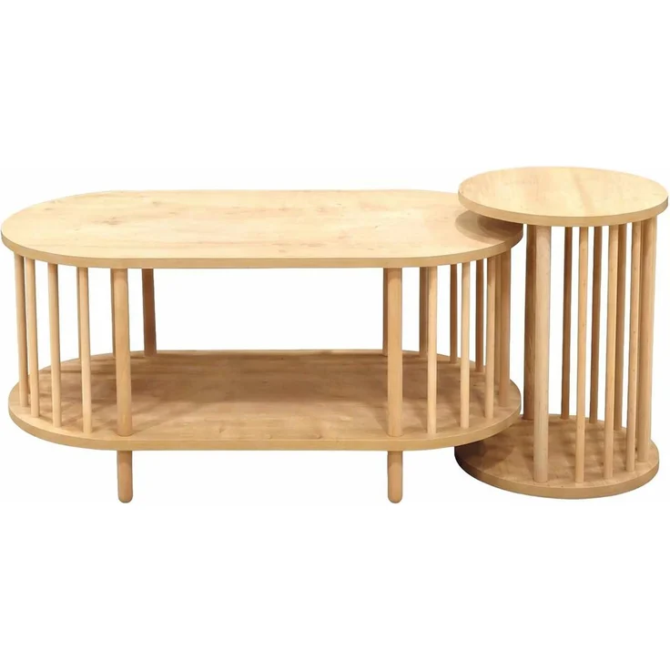 Skye Decor 'Peka111-125 - Sapphire Oak' Couchtisch-Set, Saphir-Eiche, 90 x 43 x 45 cm – Bild 4
