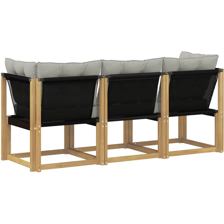vidaXL Outdoor Mittel- und Ecksofa 3 stk. 3-Sitzer 901626 – Bild 7