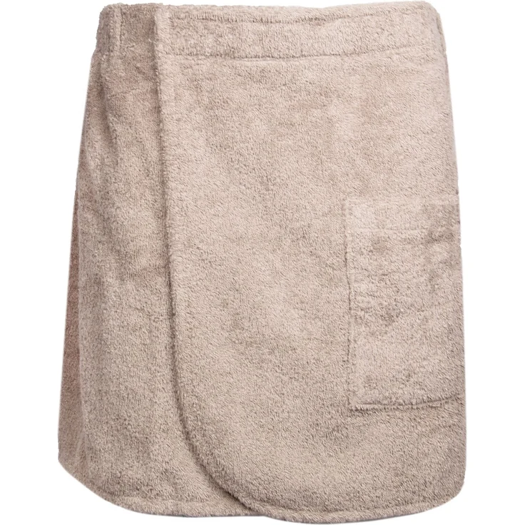 ZOLLNER Herren Saunakilt Frottee, beige, 100% Baumwolle, L/XL – Bild 3