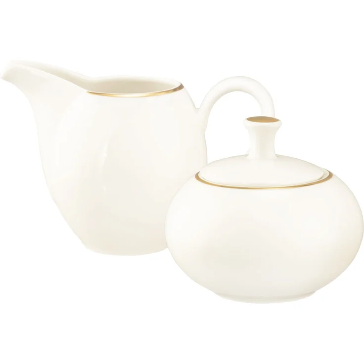 Seltmann Weiden Savona Milch- und Zuckerset 2-teilig Goldlinie – Bild 1