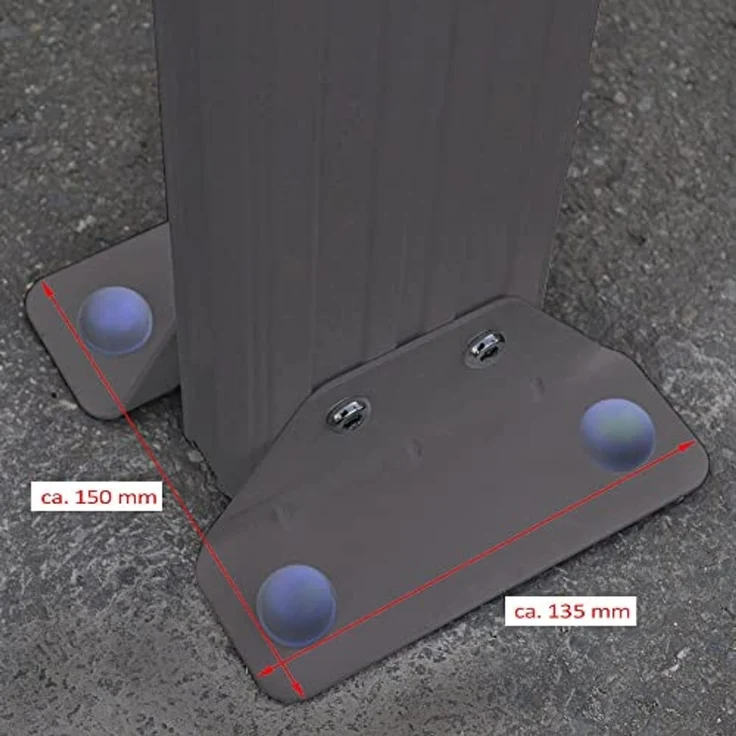 HOME DELUXE 'SOLIS' Terrassenüberdachung, Aluminium grau, 495 x 303 x 226/278cm – Bild 6