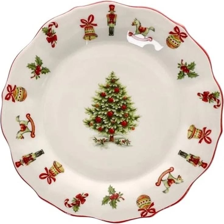 MamboCat Frühstücksteller Maestro Natale Kuchenteller Dessert-Teller Frühstück Weihnachten