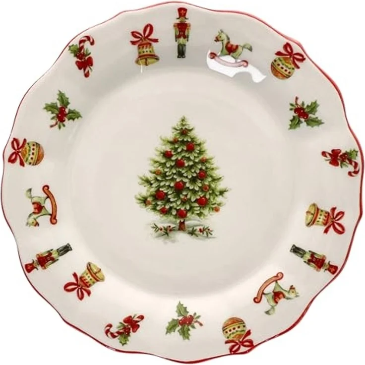MamboCat Frühstücksteller Maestro Natale Kuchenteller Dessert-Teller Frühstück Weihnachten – Bild 1